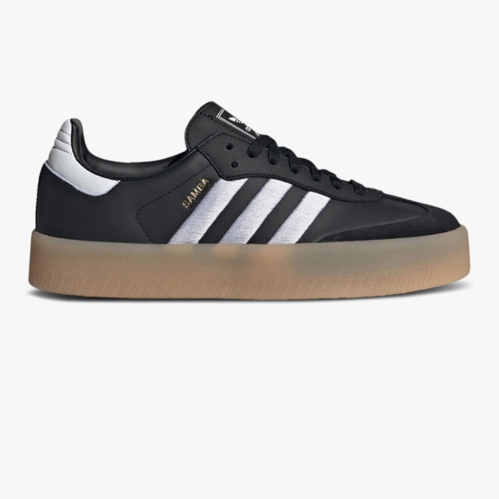 Adidas Sambae Black and White with Gum Sole NEW IN BOX